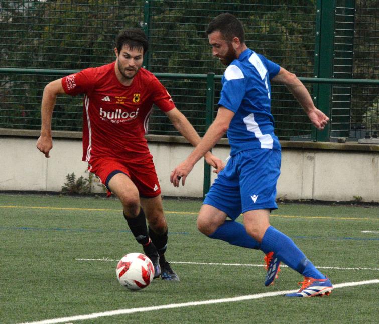 Jordan Thomas - clears the danger for Bridge against Carew